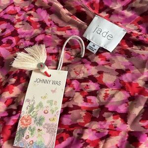 Johnny Was Multicolor Floral Pattern Dress